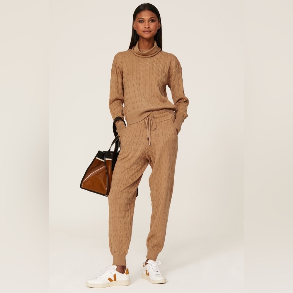 Veronica Beard Auden Sweatpants | S | Tan Camel | Matching Set